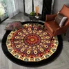 Carpets Home Decor Printing Living Room Bedroom Rug Kitchen Shower Door Floor Mat Ethnic Mandala Round