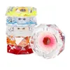 Latest Colorful Resin Octagon Diamond Ashtrays Dry Herb Tobacco Cigarette Holder Handpipes Soot Container Smoking Bracket Petal Style Ashtray