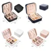 Smyckeslådor Ny arrangör Display Storage Box Travel Earrings Halsband Ring Holder Case Drop Delivery SMTRU