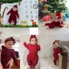 Clothing Sets 0-24M born Infant Baby Girls Ruffle T-Shirt Romper Tops Leggings Pant Outfits Clothes Set Long Sleeve Fall Winter 221104