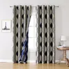 Curtain Blackout Curtains For Living Room Decoration Drape Window Panel Treatment Geometric Cortinas Bedroom Finished Drapes