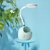 Tafellampen LED Bureau Lamp Bedroom Slaapkamer USB Night Light Girl Dormitory Desktop Decoration Small Feeding