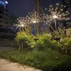 LEDS Solar Solar Diwork Lights في الهواء الطلق الهندباء المقاومة للماء Flash Flash Gairy Garland String Lamp Garden Lawn Decoration