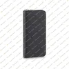 Carteira unissex de moda designer casual zíper de luxo com carteira vertical bolsa bolsa de crédito portador de cartão de crédito de moeda de alta qualidade 5a m62295 m80505