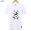 Camiseta de diseñador para hombres Psycho Bunny Camiseta Fashion Casual Luxury Disfraz Clase Shorts Ropa de la manga del tamaño de la camiseta de la mujer M-XXXL #02