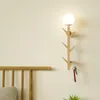 Настенные лампы современный декор светодиодные деревянные лампы творческие ветви светильники освещение дома