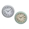 Wanduhren, Vintage-Uhr, leise, große römische Zahlen, leicht zu lesen, 30,5 cm, für Innenküche, Badezimmer-Dekoration