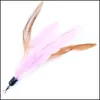 Cat Toys Color Mti Cat Toys Bird Feather Plast Wand Diy Catstoys Parts Supplies 18cm 1 07tte1 Drop Delivery Home Garden PET DHBGT