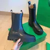 Toppförsäljning Damstövlar Chaelsea Boot Läder Martin Ankel Mode Halkfri vågfärgad gummi yttersula Elastisk webbing designersko