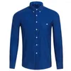 Hommes chemises décontractées marine hommes chemise hommes à manches longues automne hiver velours côtelé grande taille hauts vêtements Streetwear