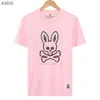 Camiseta de diseñador para hombre Camiseta Psycho Bunny Moda Casual Traje de lujo Pantalones cortos de calle Ropa de manga Camiseta de mujer Talla M-XXXL