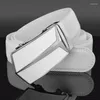 Belts Brand Letter T-shaped Men's Belt Designer White Luxury Fashion Leather High Quality Metal Automatic Buckle