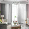 Curtain Modern Window Screening Solid Colour Chiffon Tulle Sheer Curtains Gauze Drap For Living Room Home Decor D30