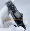 Montre automatique pour hommes 2 couleurs dans une boîte Montre-bracelet pour hommes 42 mm Cadran blanc Bracelet en acier inoxydable PVD noir Automatique Mécanique Hommes Montres Sport