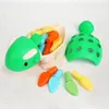Jouets d'intelligence Montessori bébé formation de motricité fine se concentre main oeil jeu dinosaure couleur numéro tri nidification jouets éducatifs pour les enfants 221104
