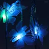 Strings LED Lights Flashing Butterfly Battery Box ślub świąteczny świąteczny Mały wisiorek