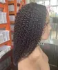 Parrucca peruviana riccia crespa con parte a U per donne nere Parrucche per capelli umani Remy 150% senza colla
