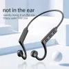 Auricolare a conduzione ossea Cuffie Bluetooth senza fili Cuffie sportive con archetto da collo Cuffie uditive Vivavoce con microfono