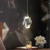펜던트 램프 현대 가벼운 고급 럭셔리 크리스탈 샹들리에 창의성 매달려 램프 실내 침실 침대 옆 거실 연구 장식