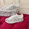 Designer Sneakers Men damskie buty damskie mody biały skórzany luksusowy kwiat haftowany sporty AsdsadsAwsasdad