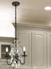 قلادة مصابيح أمريكية رجعية مصباح كريستال رفاه المنزل غرفة المعيشة غرفة نوم دافئة الإبداعية الثريا