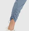 LL Kadınlar Yoga Dokuzuncu Pantolon Push Fitness Koşu eşofman altı Yumuşak Yüksek Bel Kalça Kaldırma Elastik Rahat Pantolon 7 Renkler L200106
