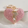 Антеуст модный персик -сердце брелок с бриллиантами ювелирные украшения подвесные брелки подвески творческие сумки для ключей автомобиля Келовые аксессуары подарок