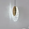 Pendellampor nordiska kristall ledande lampor inomhus belysning vardagsrum dekoration för hemmaställbord sovrum sängen hängande lampa