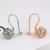 Backs Earrings Trendy Ear Clip For Women Girls Ball Shaped Earing Cubic Zirconia Party Gift Fashion Jewelry Wholesale E688