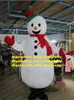 Mascotte bianca Snowman costume da cartone animato per adulti Abbigliamento per le vacanze pubbliche Campagna pubblicitaria ZZ9535