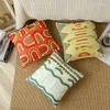 Pillow Case Boho Style Throw Cover Geometric Lumbar Cushion Tufted Tassels Decorative Pillowcase For Couch Sofa Bedroom