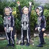 Rompers Baby Kids Halloween Clothing Skull Print Toddler Boys Girls Hooded Jumpsuit Bebe Truc Kleding Zipper Outfits 221104