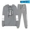 Sweats à capuche pour hommes Kawaii Hololive Uruha Rushia Casual Hommes Femmes Pulls Costume 2 Pièces Ensembles Anime Sweat À Capuche Et Pantalons Costumes Streetwear