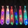 Party Dekoration Mode Pailletten Krawatte Komfort zu tragen LED Licht Krawatte Persönlichkeit Flash Stretchy Krawatte für Party Dekor 2 8Kp2 Bb Dhwe4