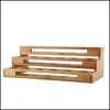 Suportes de armazenamento racks bambu 18 orifícios Óleo essencial Exibir suporte de madeira por suporte de aromaterapia com bandeja de armazenamento da bandeja de armazenamento Dhavl