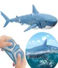 Remoto Control Shark Toy Robots RC Animals Sharks Electric Kids Toys For Boys Summer Polsino Auto in acqua Spesa di pesce Q9679478