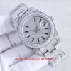 5 Star Super 9 Style Full Diamond Watch President Datejust 41mm 228236 Black Nail Automatic 18k Saphir Montres Hommes Montres-bracelets