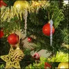 Weihnachtsdekorationen 1 Stücke 13 cm Dekorationen Simation Eis Weihnachtsbaum Hängende Verzierung Gefälschte Eiszapfen Prop Winter Neujahr Party Weihnachten Dh2Ew