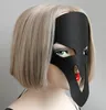 Black Ghost Mask Halloween Masquerade unisex terror Skull Maski Gothic Style Hair Akcesoria dla dziewcząt Pałąk dla dzieci