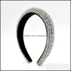 Главные ленты FL Crystal Hair для женщин Shiny Lady Padded Diamond Hoop Accessories Fashion Accessories Drop Products DHFFQ