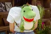 Plush Backpacks 34cm Cute Soft Animals Toys Triceratops Doll Tyrannosaurus Dinosaur Backpack Kids Bag Boys Girls Schoolbag Children Gift 221105