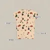 Clothing Sets Unisex Baby Lovely Summer Moon Pattern Toddler Boy Girl Cotton Onesie Soft Infant OZ Brand Jumpsuit Romper Bag Fart Clothes