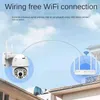 Wireless Wifi Network Ball Camera 1080P Outdoor HD Night Vision Monitor AI IP di rilevamento umanoide