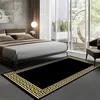 Tapis Bubble Kiss Style nordique pour salon, noir, jaune, motif géométrique, chambre à coucher, couloir, tapis de chevet, 221104