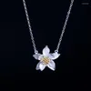 Anhänger Halsketten Amxiu Handgemachte 925 Silber Lotus Blume Halskette Schmuck Für Frauen Mädchen Hochzeit Vintage Valentinstag Geschenk