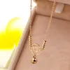 Anklets Chinese Style Copper Coin And Bead Bell Anklet For Women Girls Stainless Steel Gold Rose Color Length 20cm 5cm