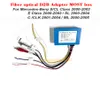 D2B Digital Data Optical Fiber Decoder De flesta Box Car DVD Player Car Radio Amplifier Adapter f￶r Mercedes Benz ML GL R E CLS SLK CLA9760379