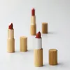 Bottiglie di stoccaggio 5 pezzi Tubo per rossetto vuoto Contenitori per stick per labbra in bambù Contenitore da viaggio Fai da te fatto in casa per cosmetici