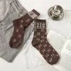 Designer Men's and Women's Socks Luxury sport mid-tube socks Winter monogram printed sock embroidered cotton men