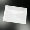 Envelopes de presente envelopes Envelope Document Business Storage Pasers Papaper Envolope White Forteters Invitations Declarações 5x7 Black Clear